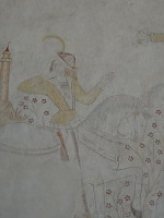 France, Ain, Le Plantay, Eglise, Peinture murale, Danse macabre, Un vif (1)